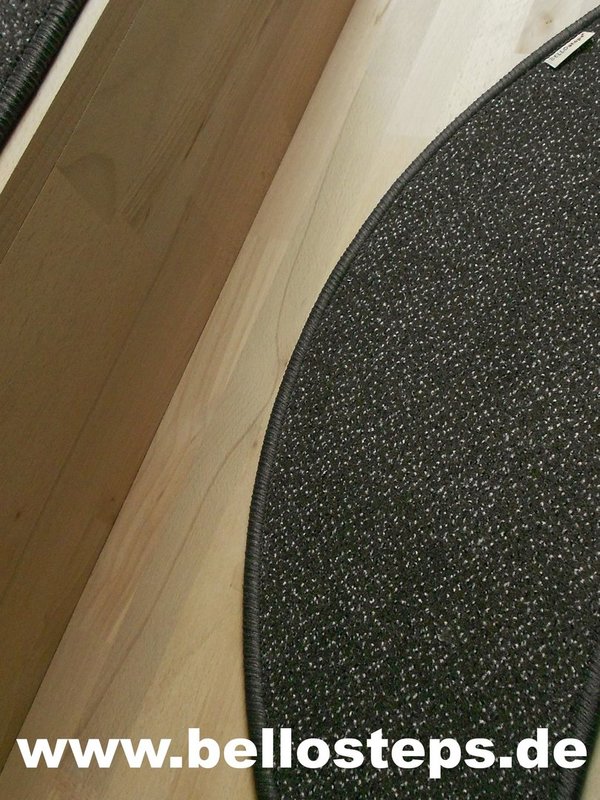 Stufenmatten ohne Kleber 65x22 cm braun Halbmond oder eckig