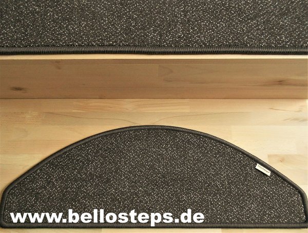 Stufenmatten ohne Kleber 65x22 cm braun Halbmond oder eckig