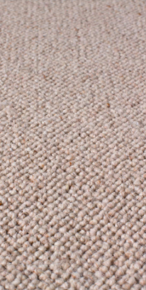 Stufenmatten aus 100% Schurwolle 80x25cm Halbmond, natur sand, ohne Kleber, ab 13 St