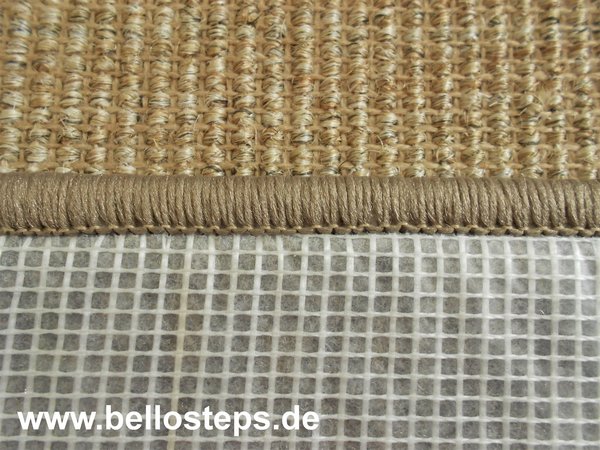 BELLOsteps® Sisal Treppenteppich selbsthaftend Halbmond 53x20cm ab 13 Stück