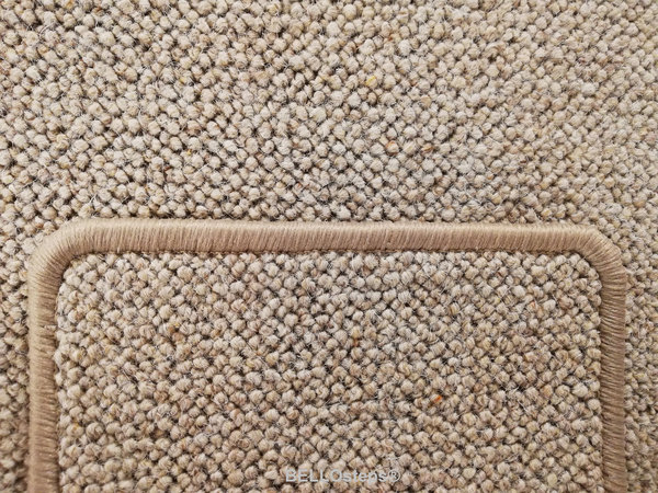 Stufenauflagen aus 100% Schurwolle 80x23cm, natur sand, ohne Kleber, ab 13 St